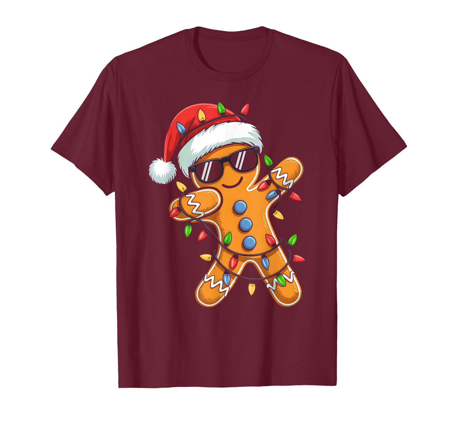Dabbing Gingerbread Christmas Boys Girls Kids Funny Xmas Dab T-Shirt