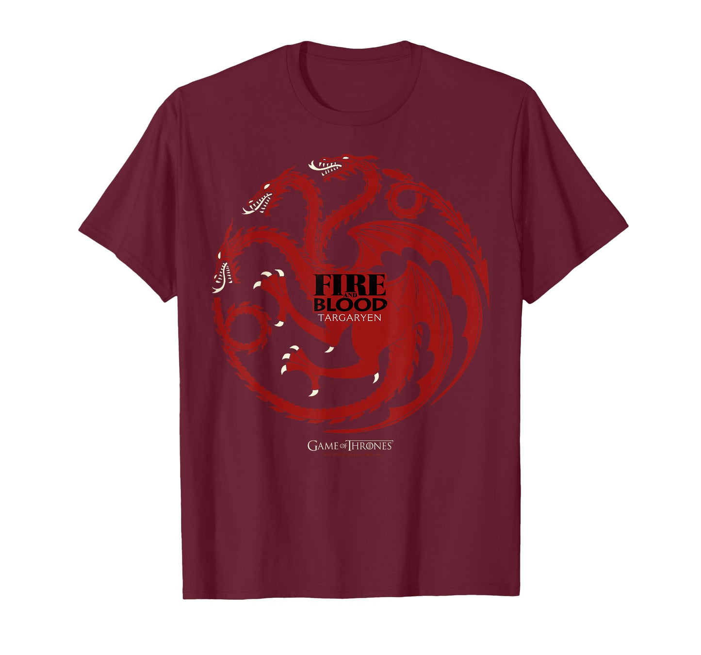 Game Of Thrones Fire And Blood Targaryen Sigil T-Shirt