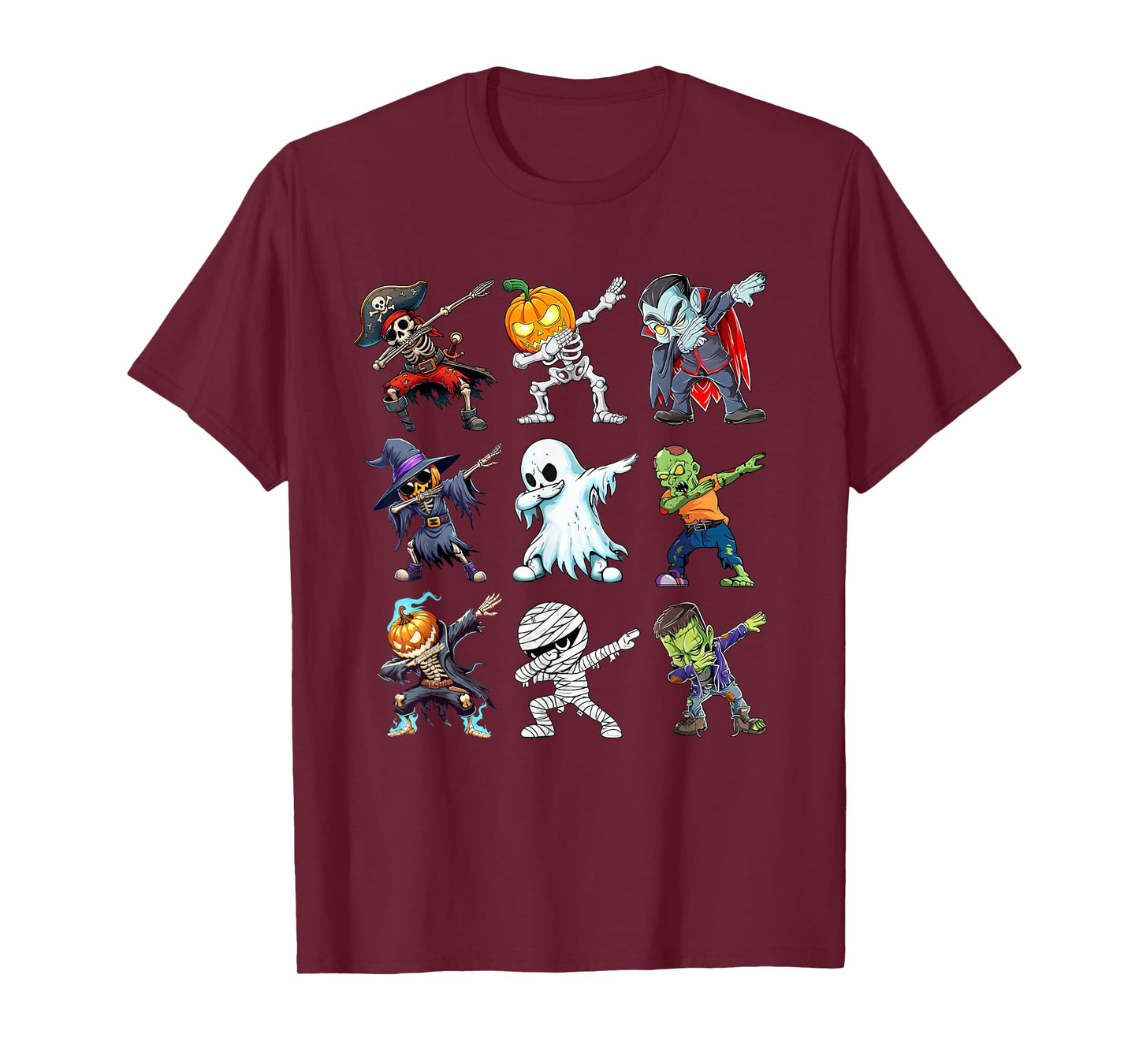 Dabbing Halloween Boys Ghost Skeleton Zombie Pumpkin Mummy T-Shirt