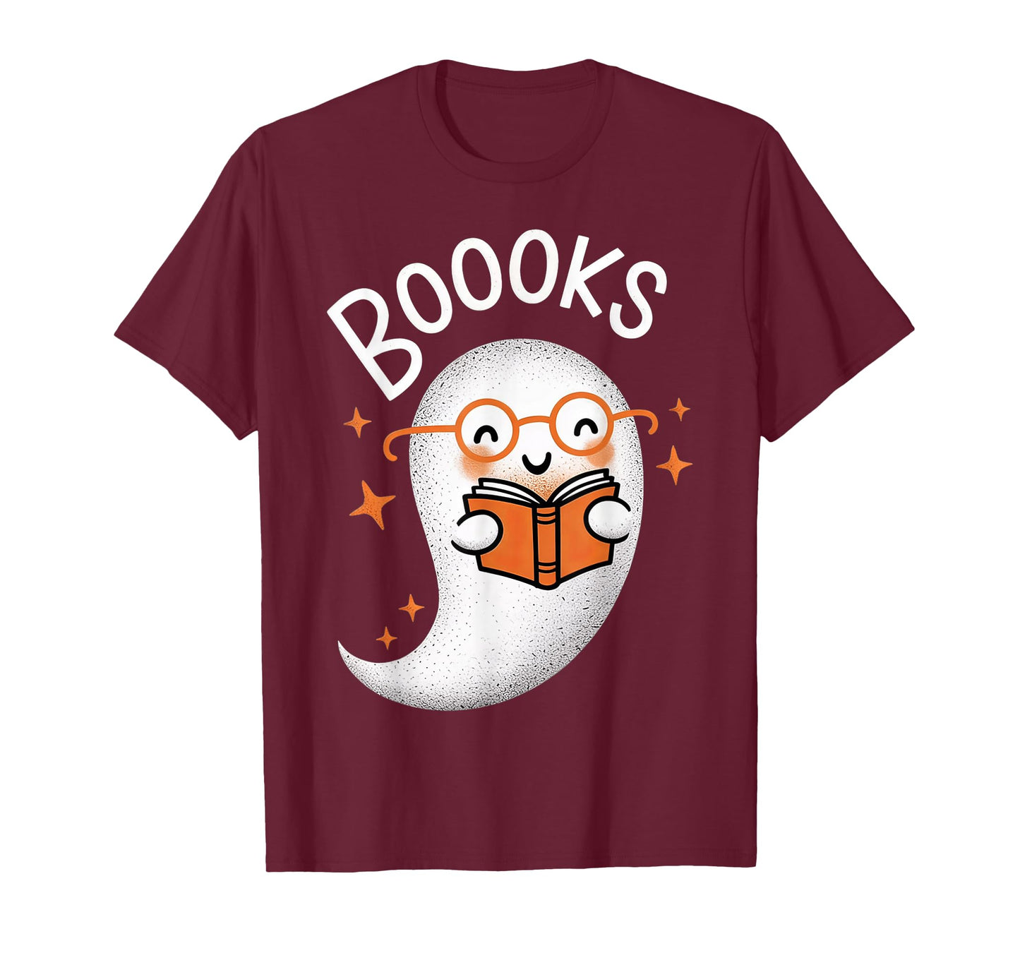 Booooks Ghost Halloween Teacher Book Library Reading T-Shirt