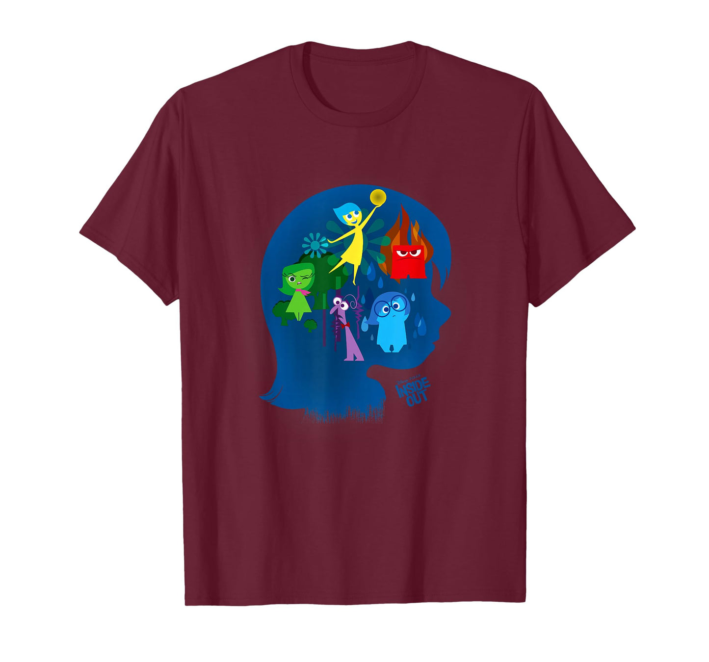 Disney Pixar Inside Out Emotions Inside Of Riley's Head T-Shirt