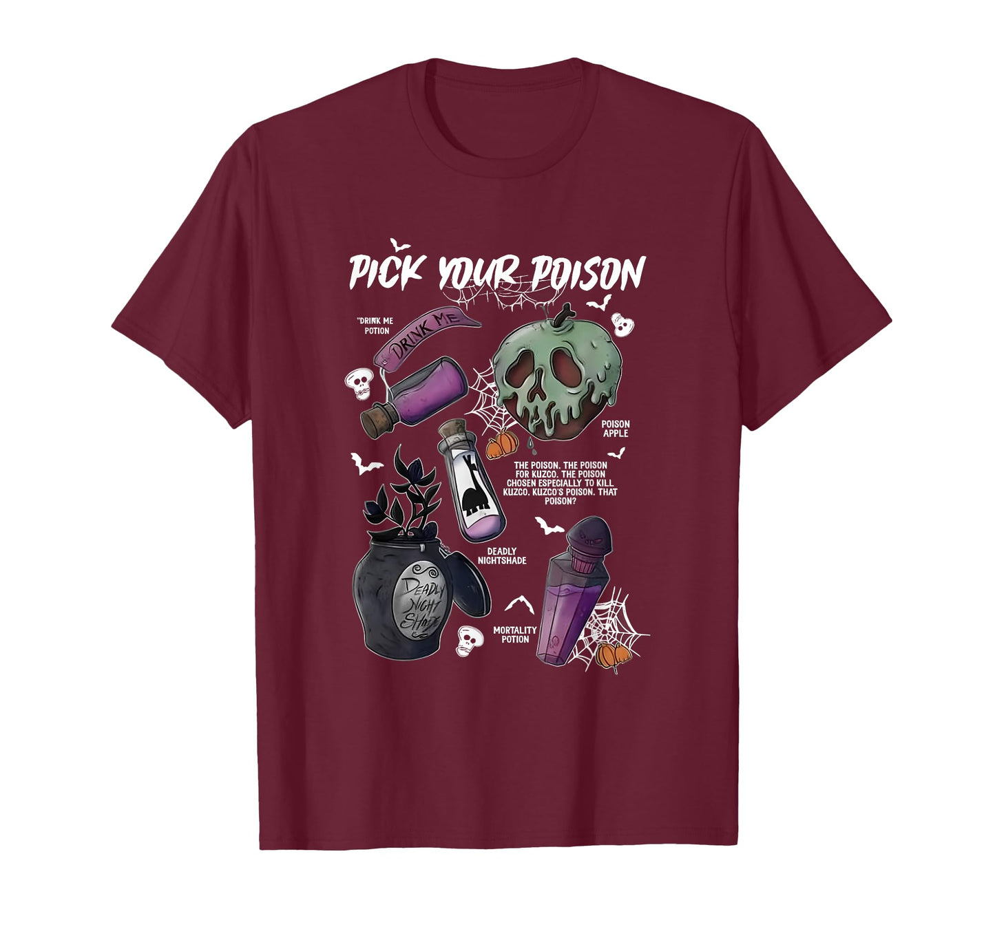 Pick Your Poison's Funny Drink Me Potion's Happy Halloween T-Shirt