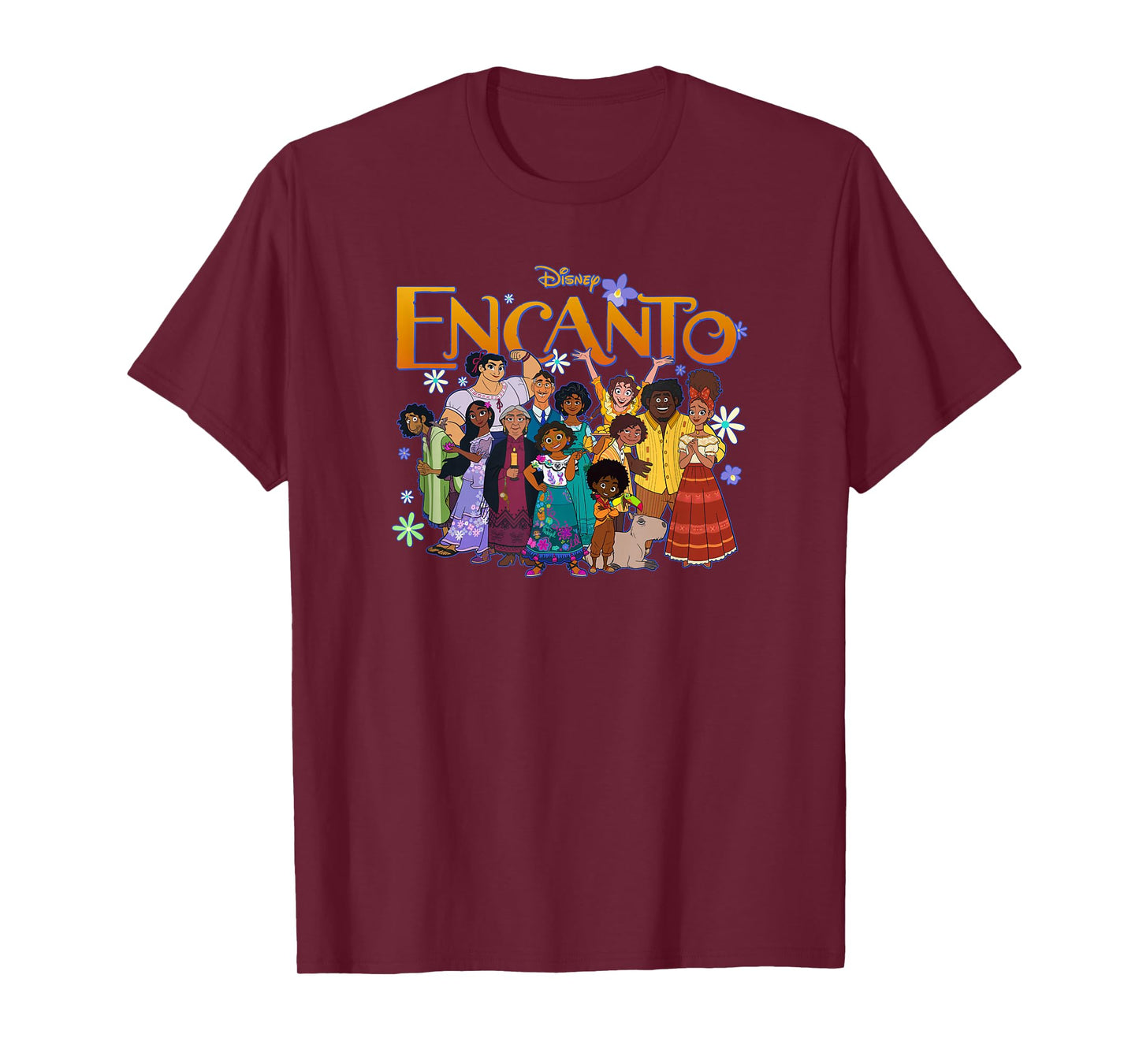 Disney Encanto Family Group Portrait Logo T-Shirt Small