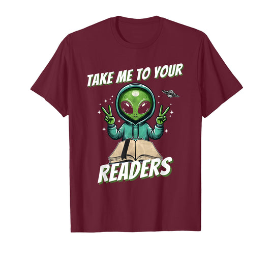 Take Me To Your Readers Across America, Read More Books T-Shirt
