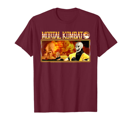 Mortal Kombat Inferno Scorpion Retro 90's Video Game T-Shirt