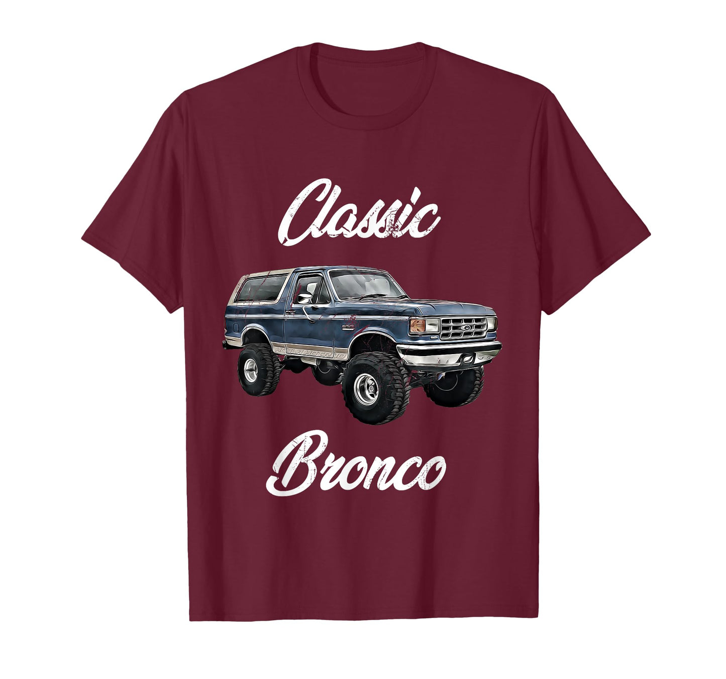 Classic Bronco Horse on Truck,Lifted Square Body,offroad,4x4 T-Shirt