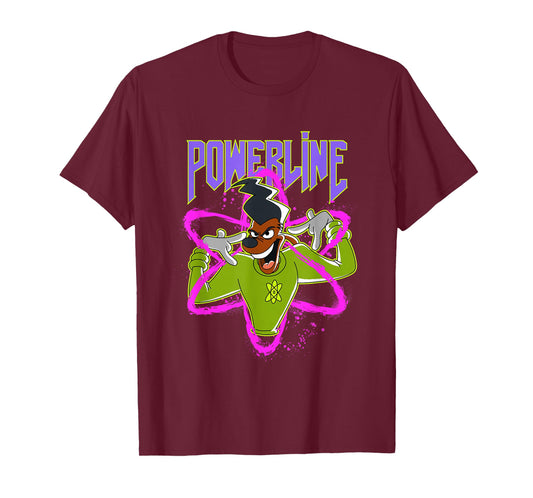 Disney A Goofy Movie Powerline Neon Big Chest Portrait T-Shirt