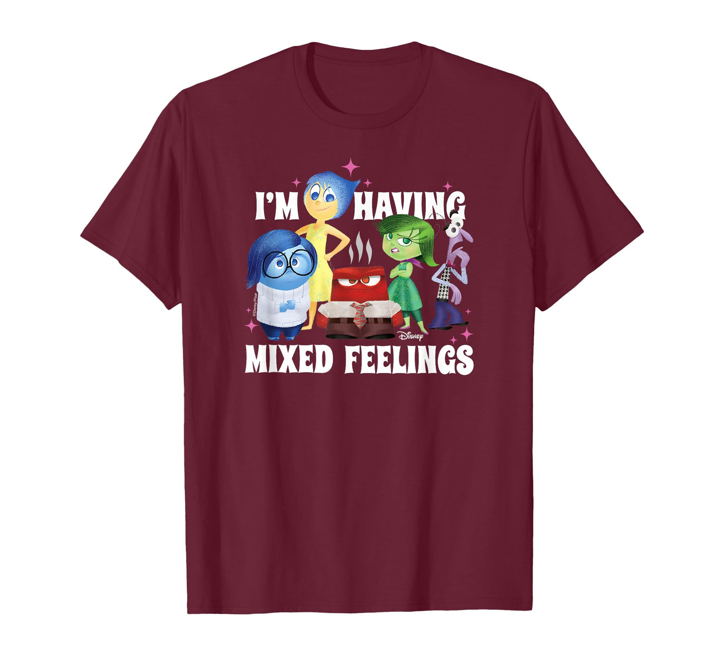Inside Out - Joy Sadness Disgust Anger Fear Mixed Feelings T-Shirt