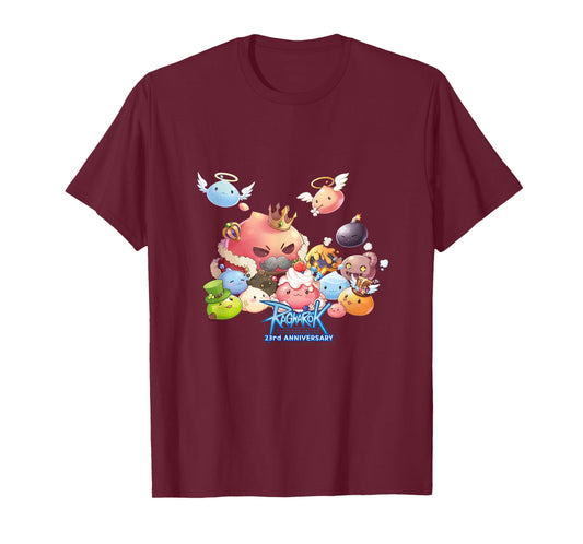 Ragnarok Poring Parade – 23rd Anniversary Character Art T-Shirt