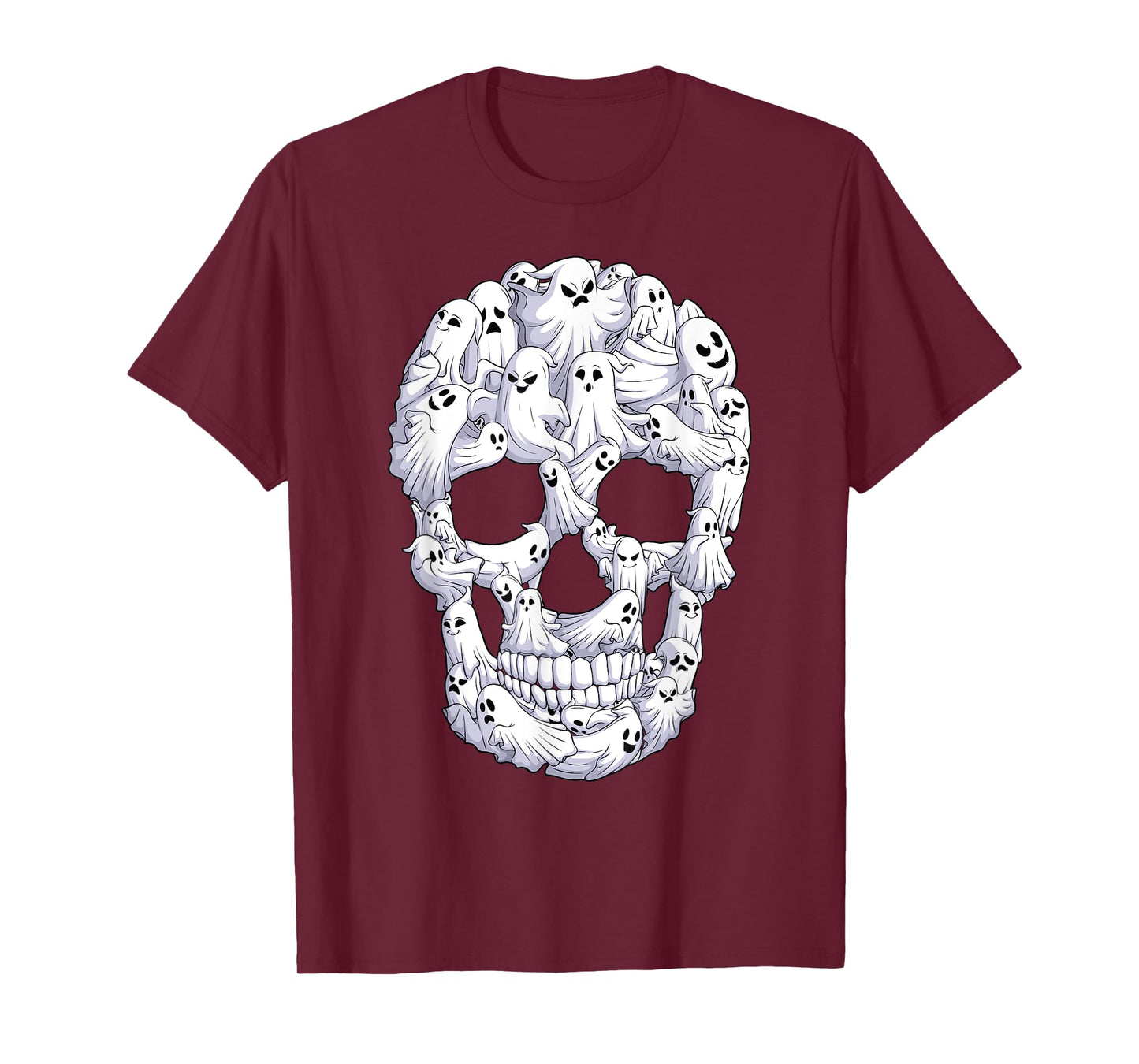 Skull Boo Ghost Funny boo ghosts Halloween costume men women T-Shirt