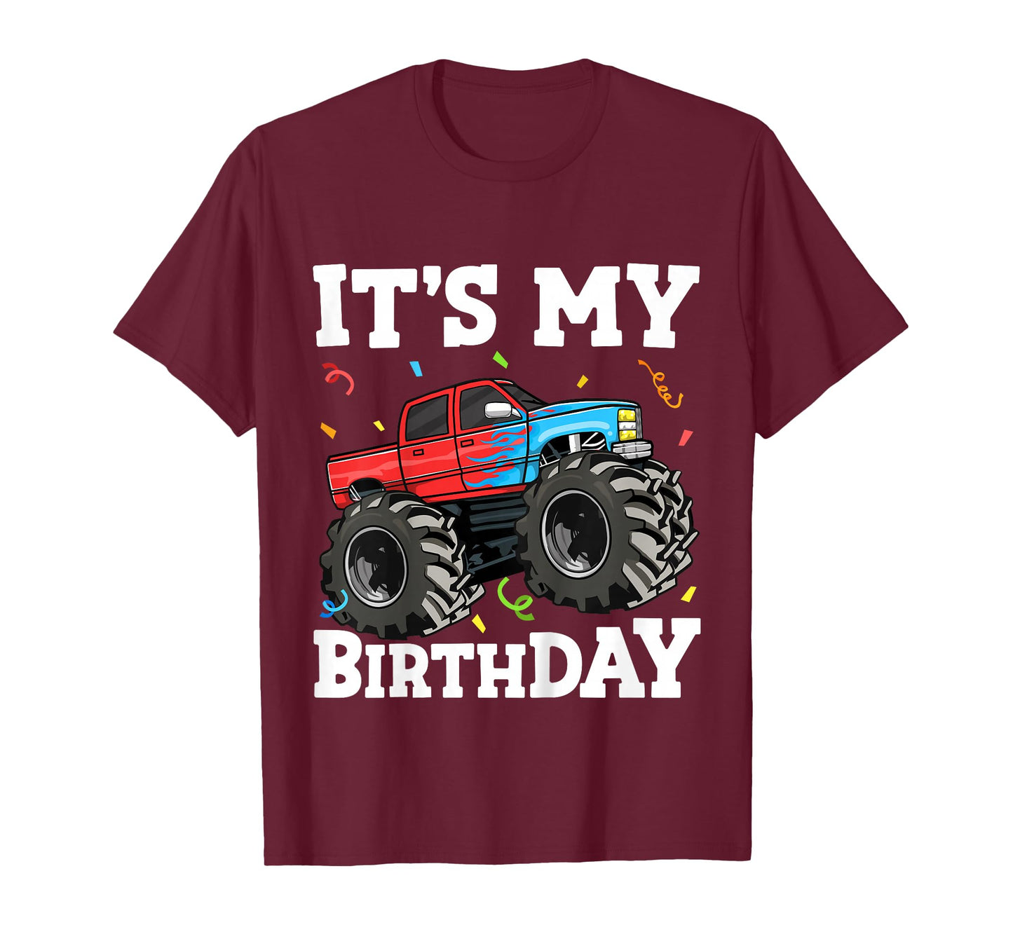 Kids It's My Birthday Monster Truck Birthday Boy Toddler T-Shirt