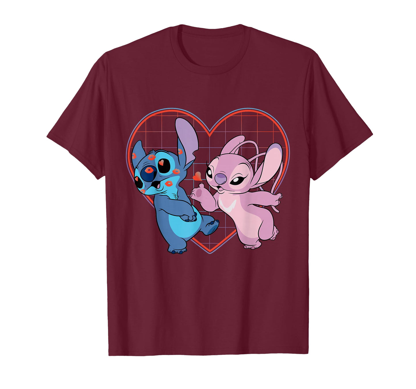 Disney Lilo and Stitch Angel Heart Kisses T-Shirt