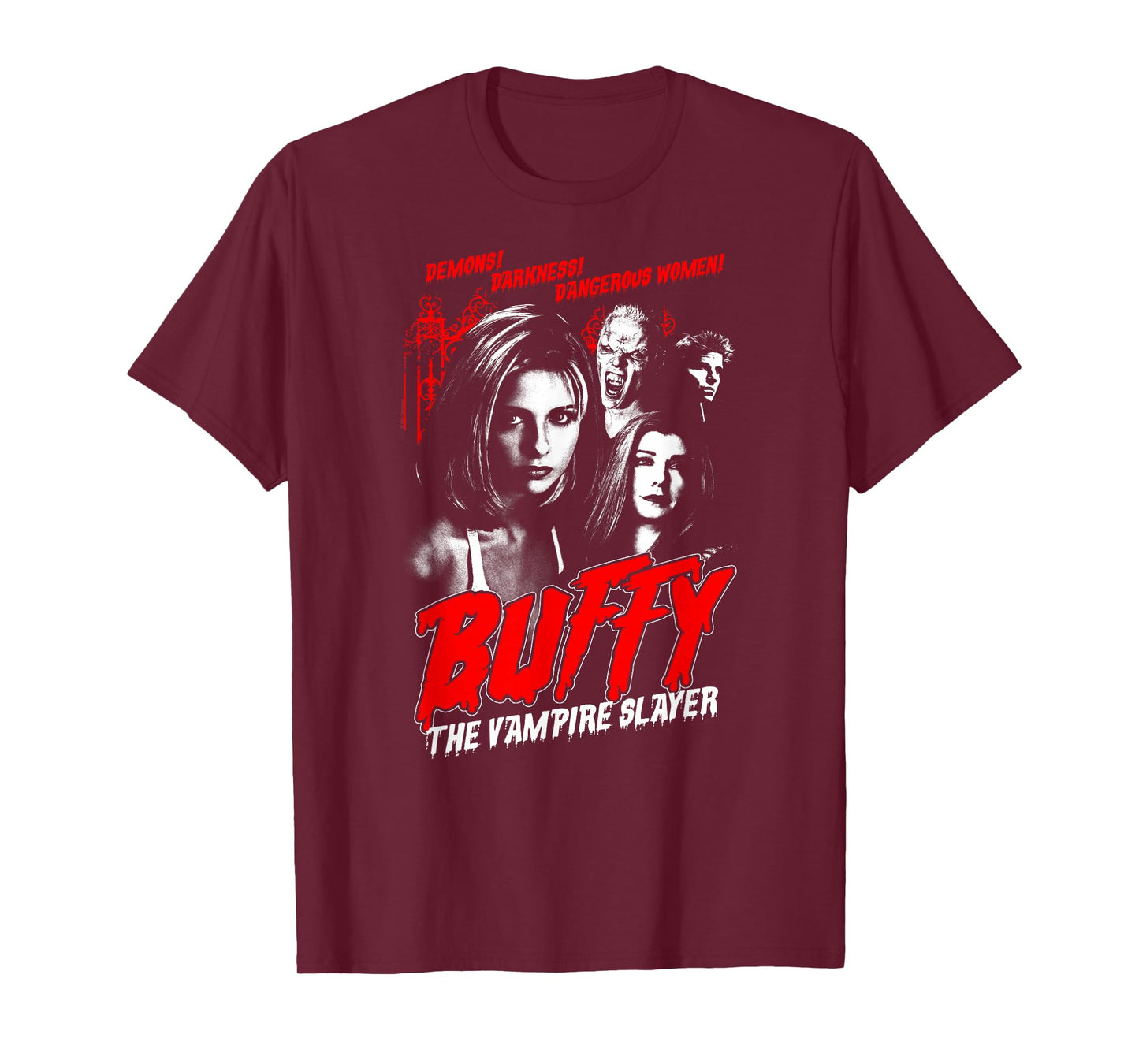 Buffy the Vampire Slayer Vintage Horror Poster TV Show T-Shirt