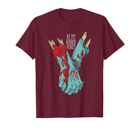 Be My Horror Honey, Zombie Love Couple T-Shirt