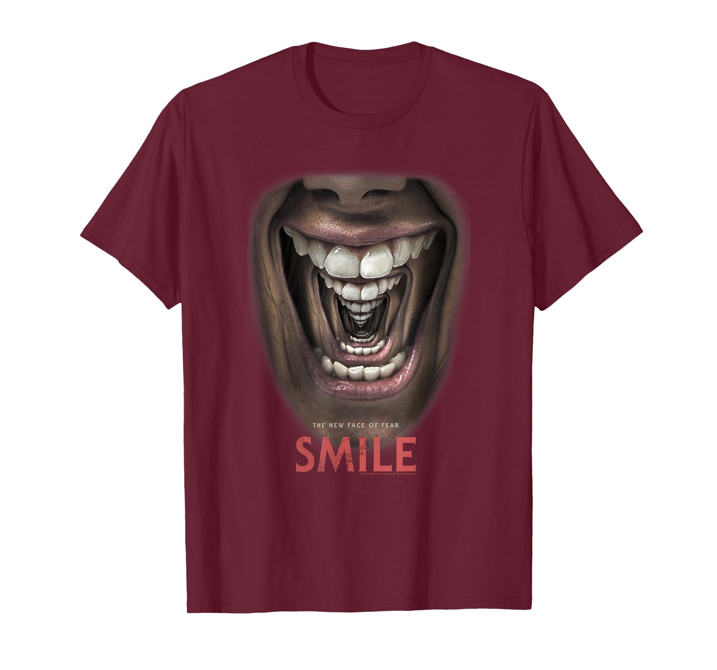 Smile Droste Mirror Effect Horror Movie Poster T-Shirt