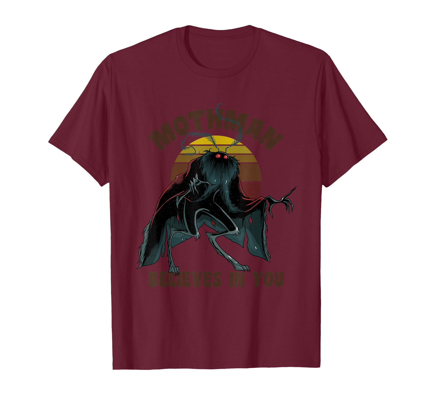 Cryptid Mothman Believe in Yourself Cryptozoology T-Shirt