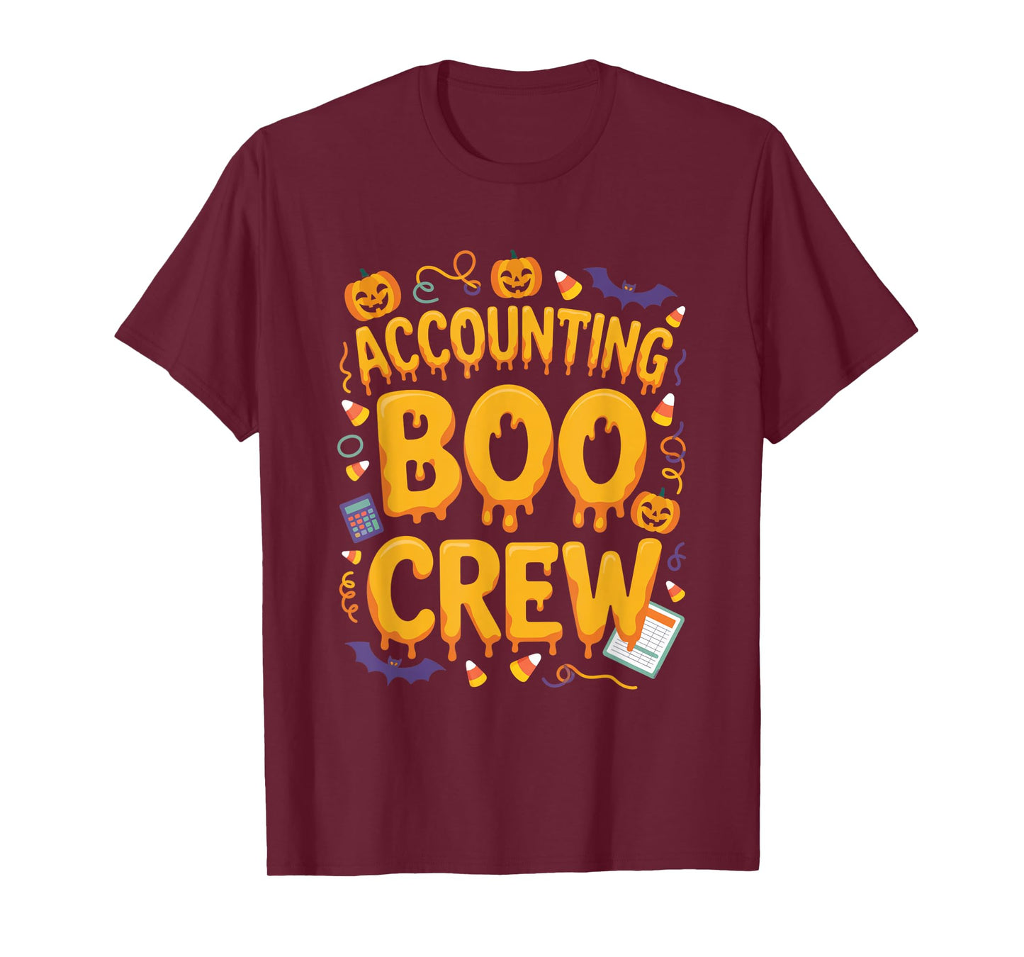 Spooky Accounting Boo Crew Matching Halloween Party T-Shirt