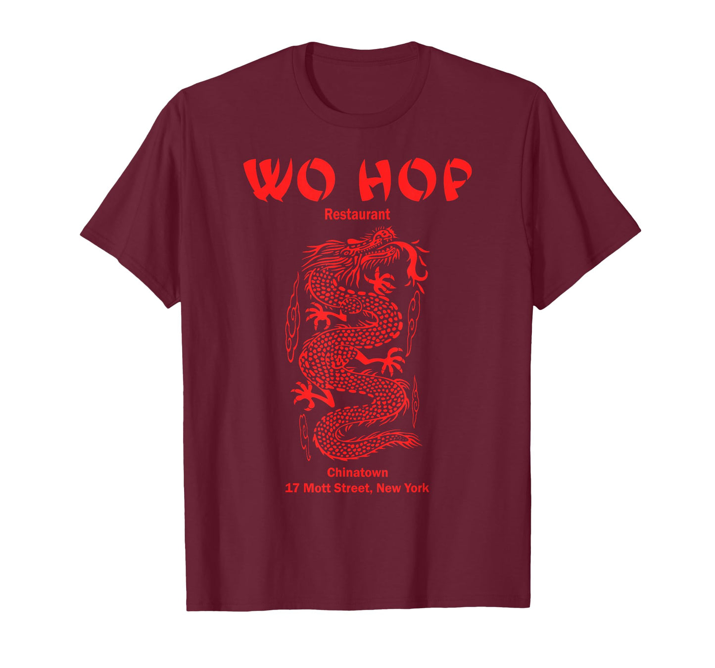 Red Wo hop Restaurant Chinatown, Serpent Dragon Vintage T-Shirt