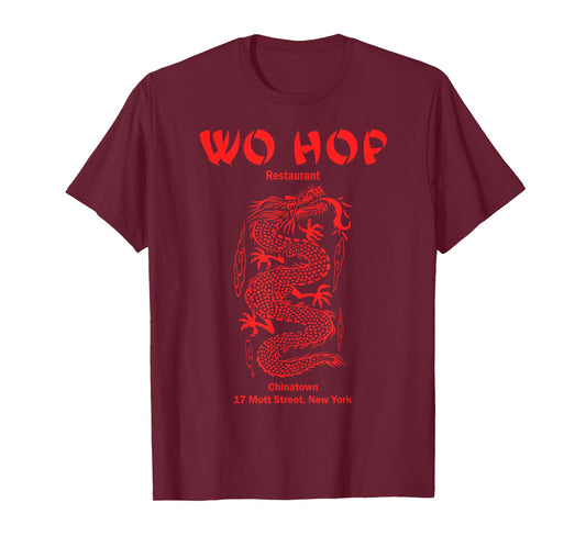 Red Wo hop Restaurant Chinatown, Serpent Dragon Vintage T-Shirt