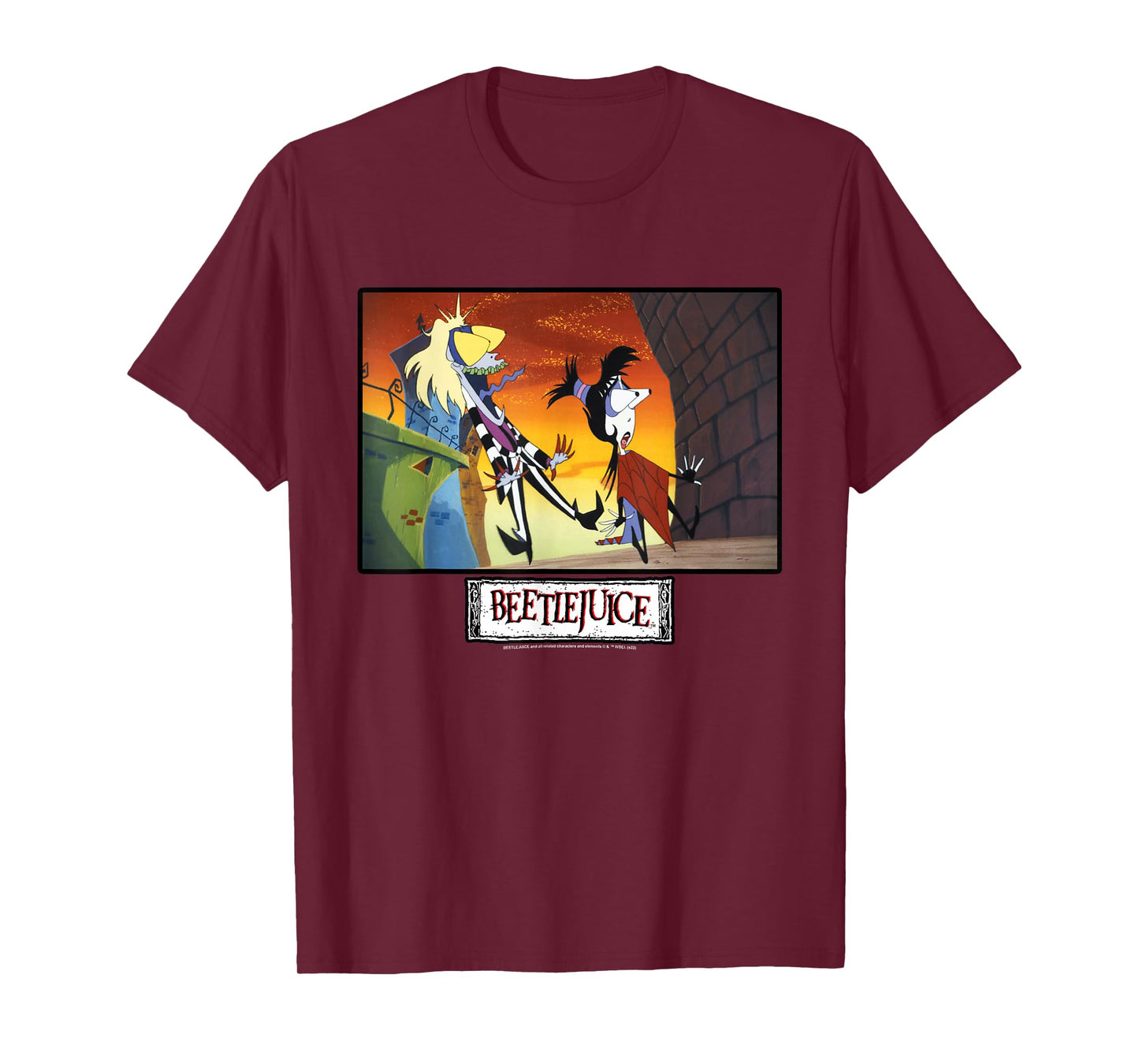 Beetlejuice and Lydia Surprised Bug Eyes T-Shirt