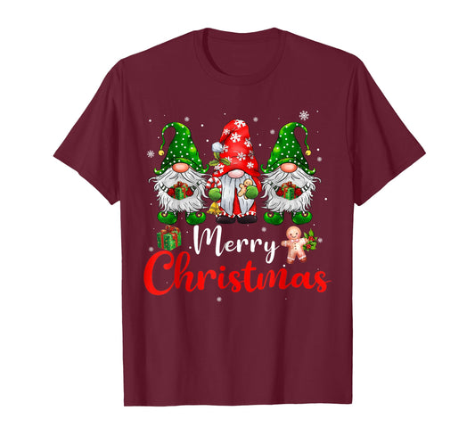 Merry Christmas Gnomes Xmas Family Men Women T-Shirt