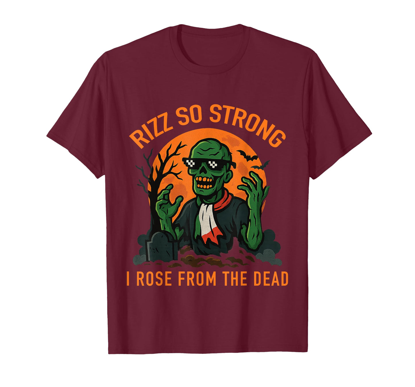 Italian Brainrot Halloween Zombie Spooky Rizz Gen Alpha T-Shirt
