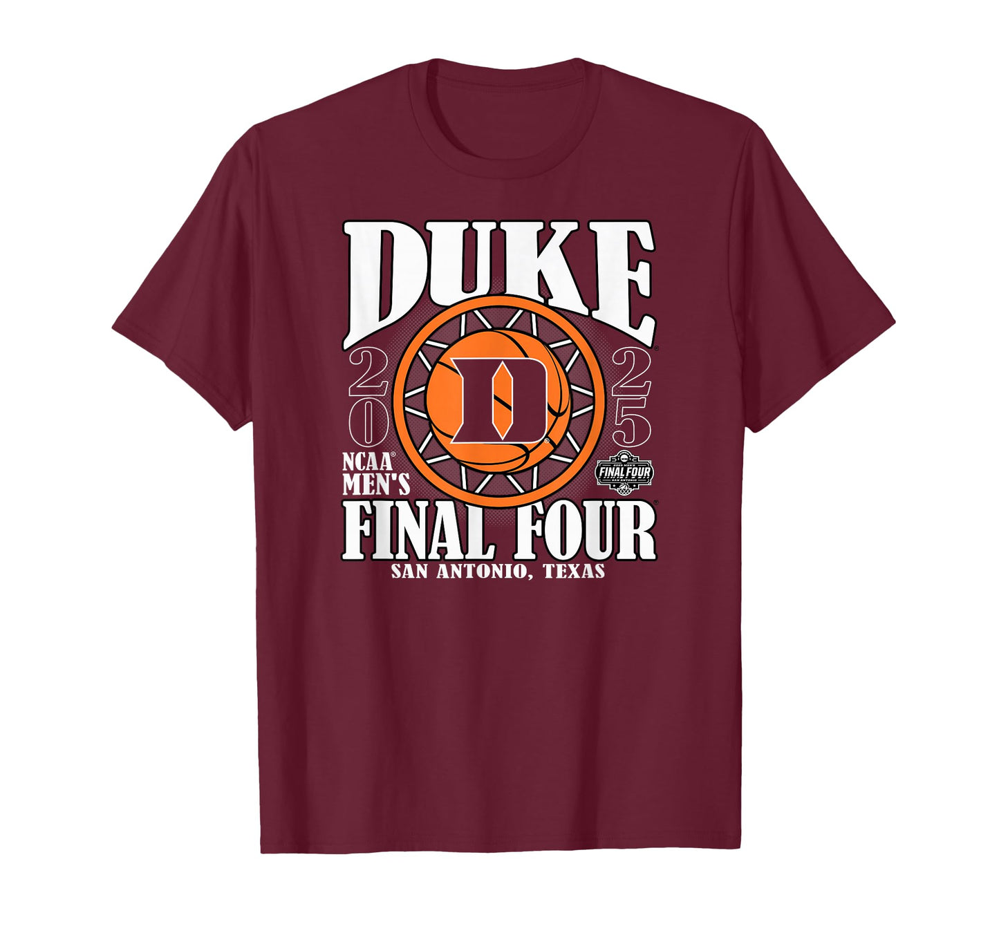 Duke Blue Devils Final Four 2025 Men's Basketball Dunk Royal T-Shirt