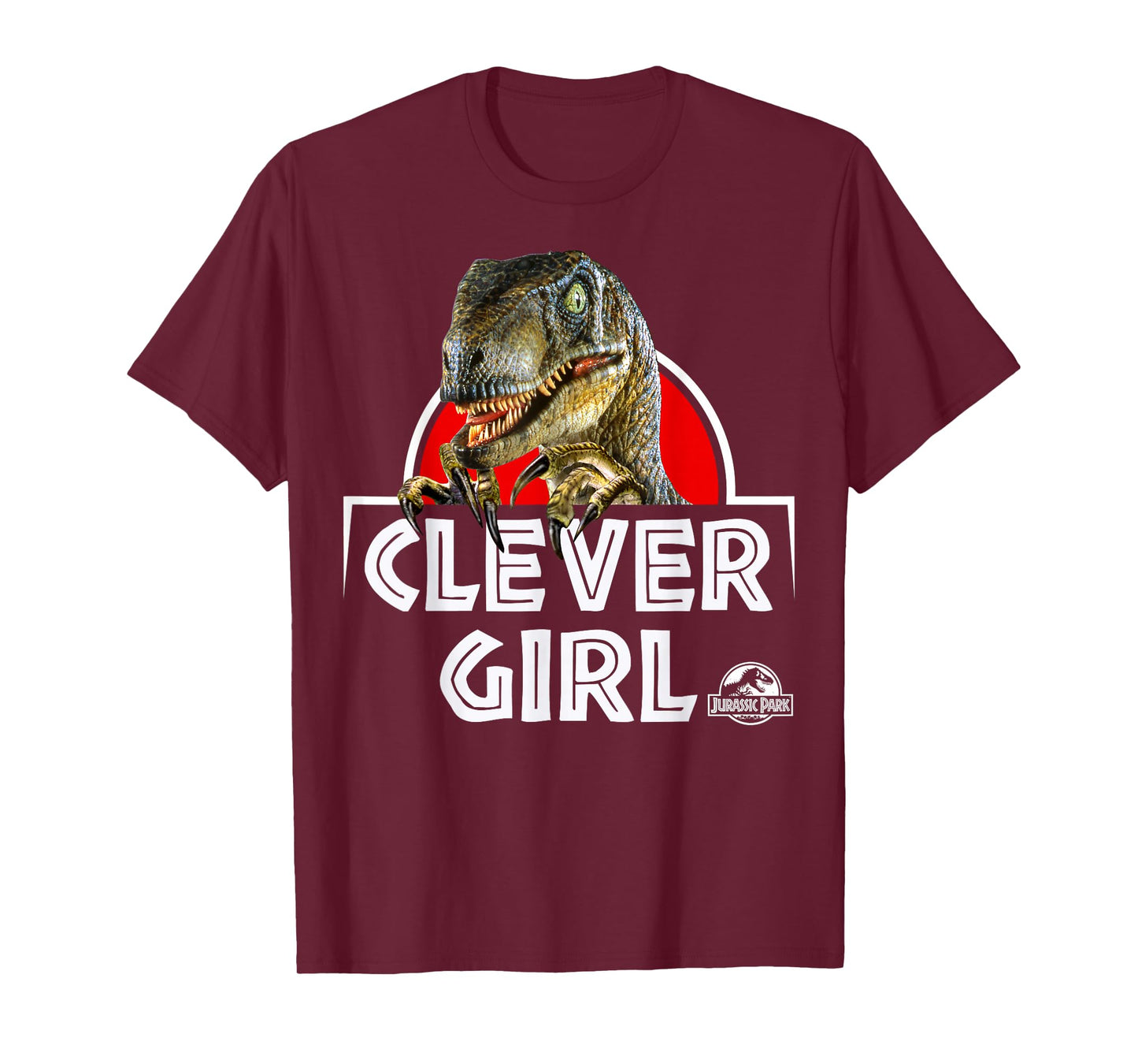 Jurassic Park Velociraptor Real Clever Graphic T-Shirt T-Shirt