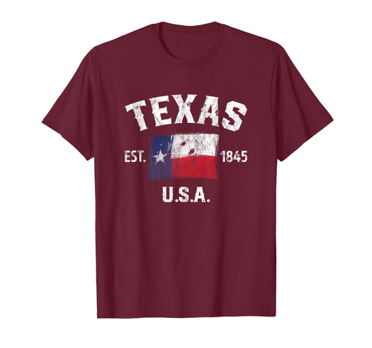 Texas Flag Est. 1845 Pride T-Shirt