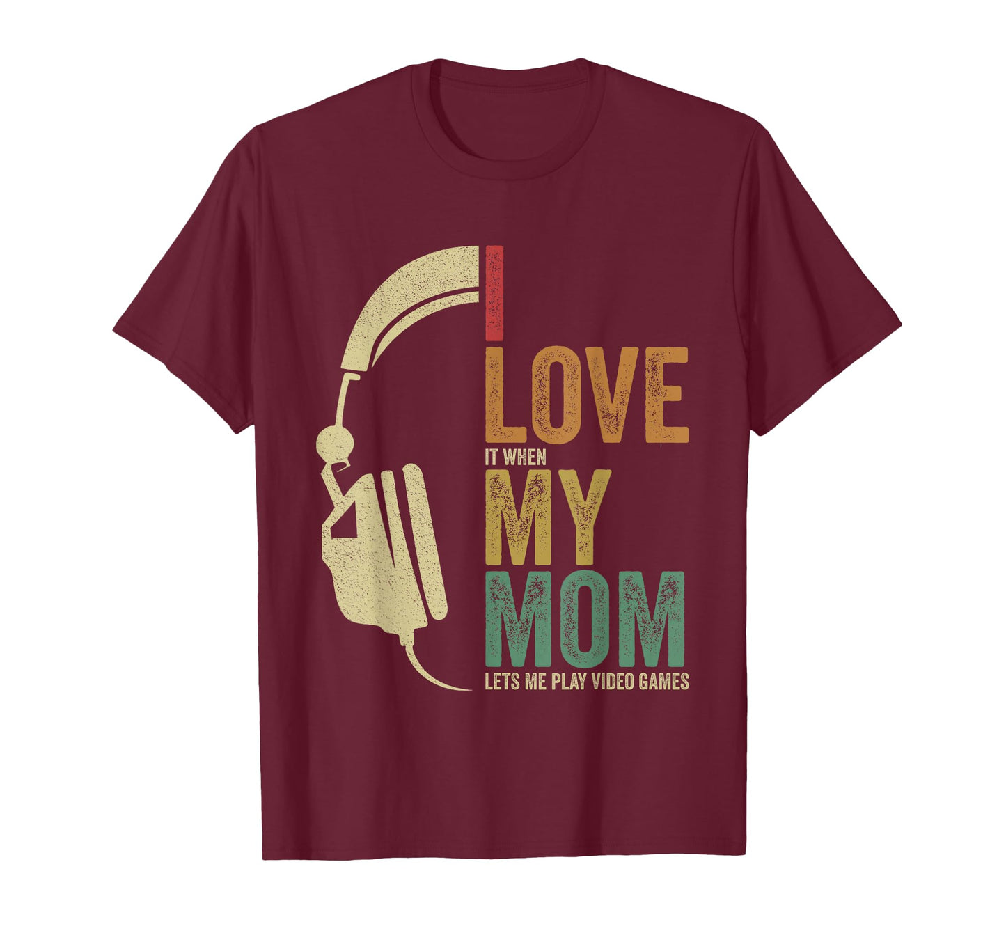 Kids Gaming I Love My Mom Video Games Boy Gaming T-Shirt