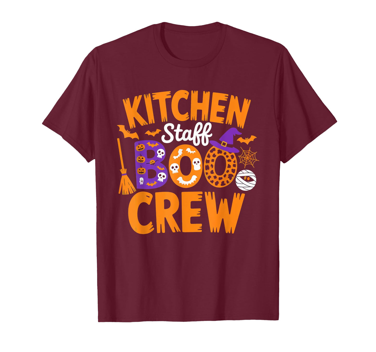 Kitchen Staff Boo Crew Funny Halloween Matching Man Woman T-Shirt