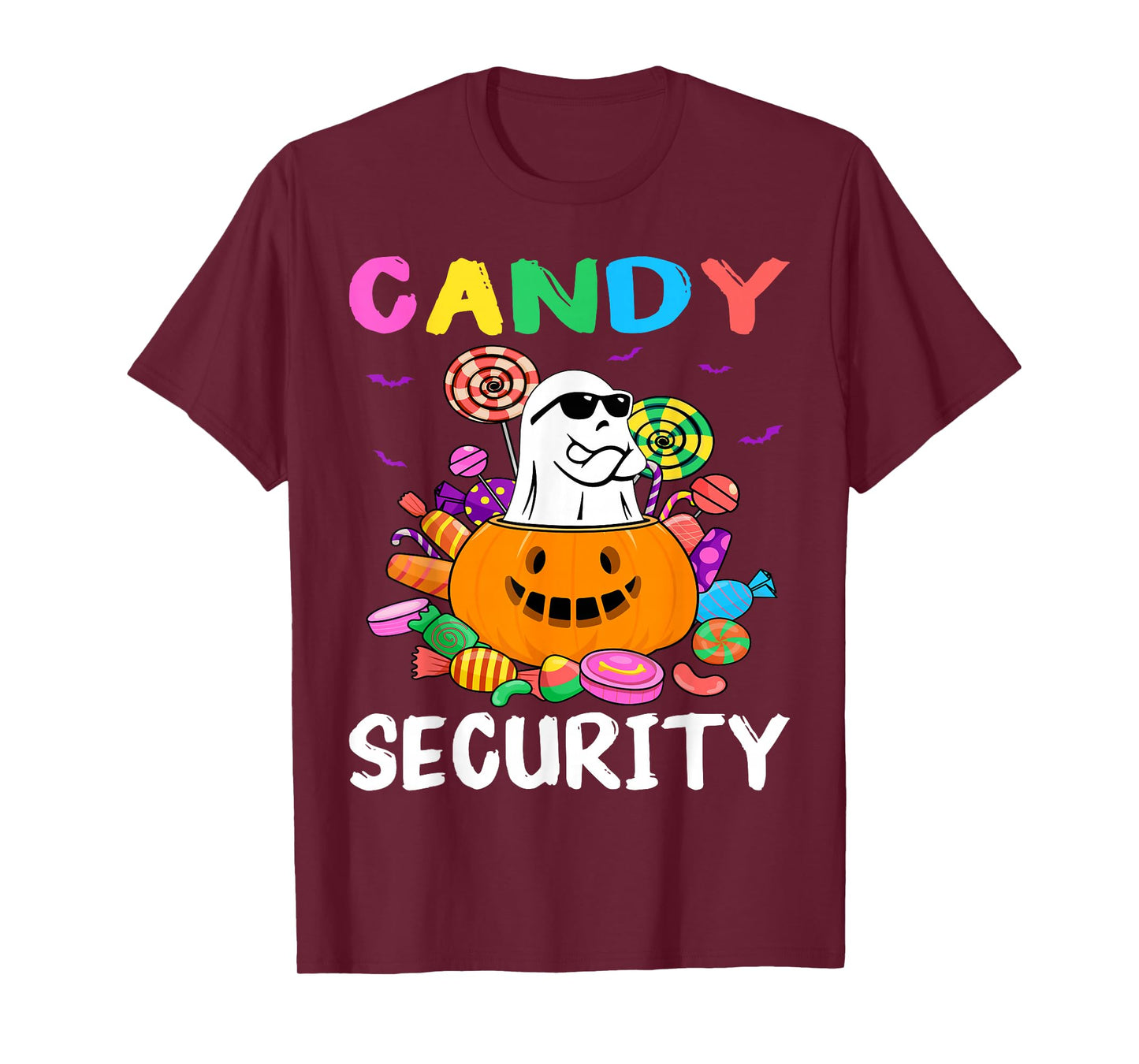 Candy Security Ghost Halloween Costume T-Shirt