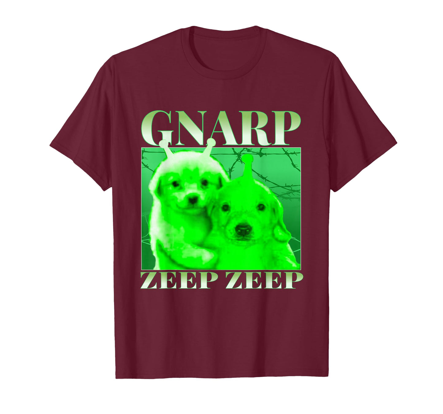 Glerp Glorp Funny Alien Dog Meme Brainrot Dank Memes T-Shirt