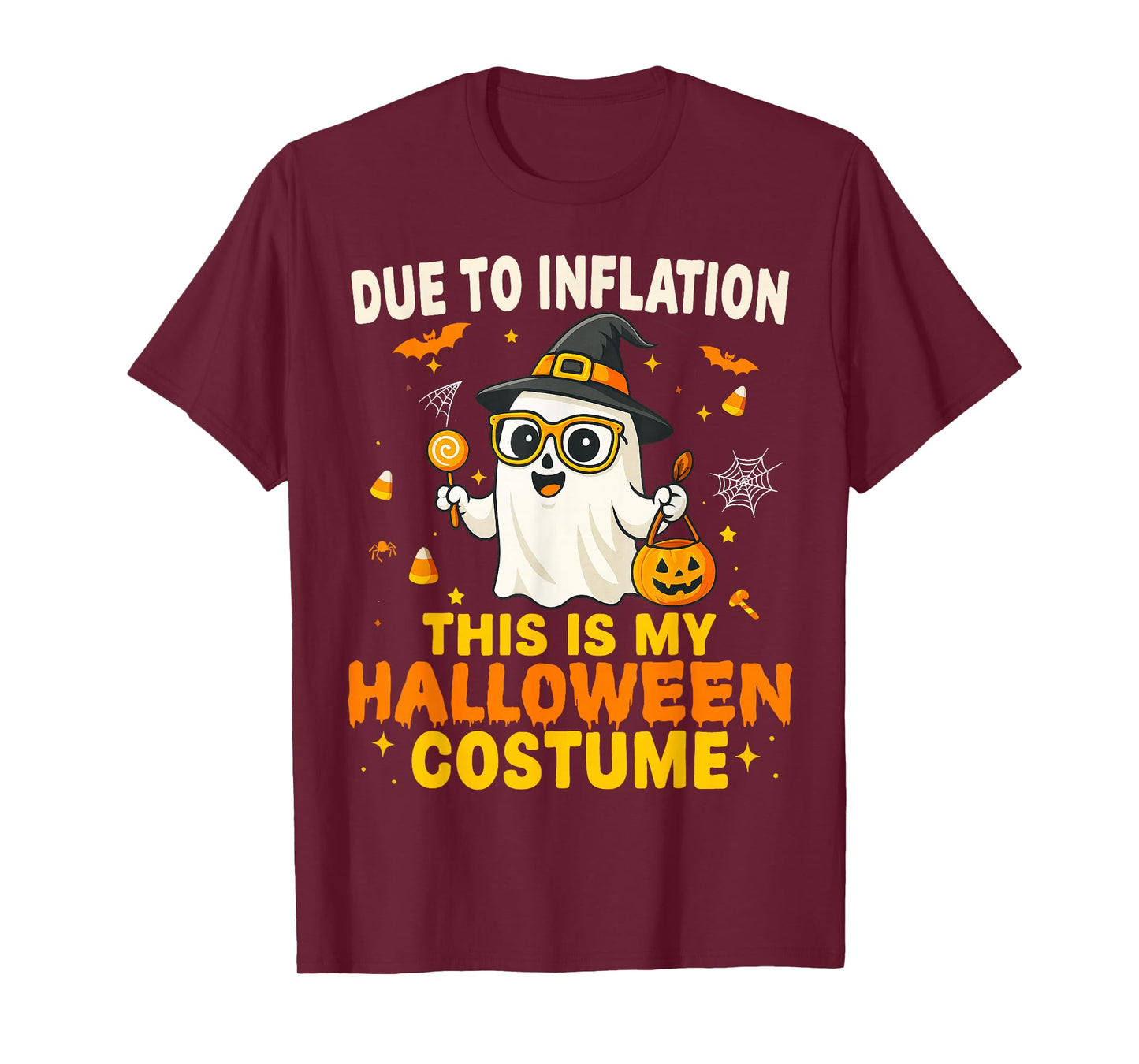 Due to Inflation This is My Funny Halloween Costume T-Shirt