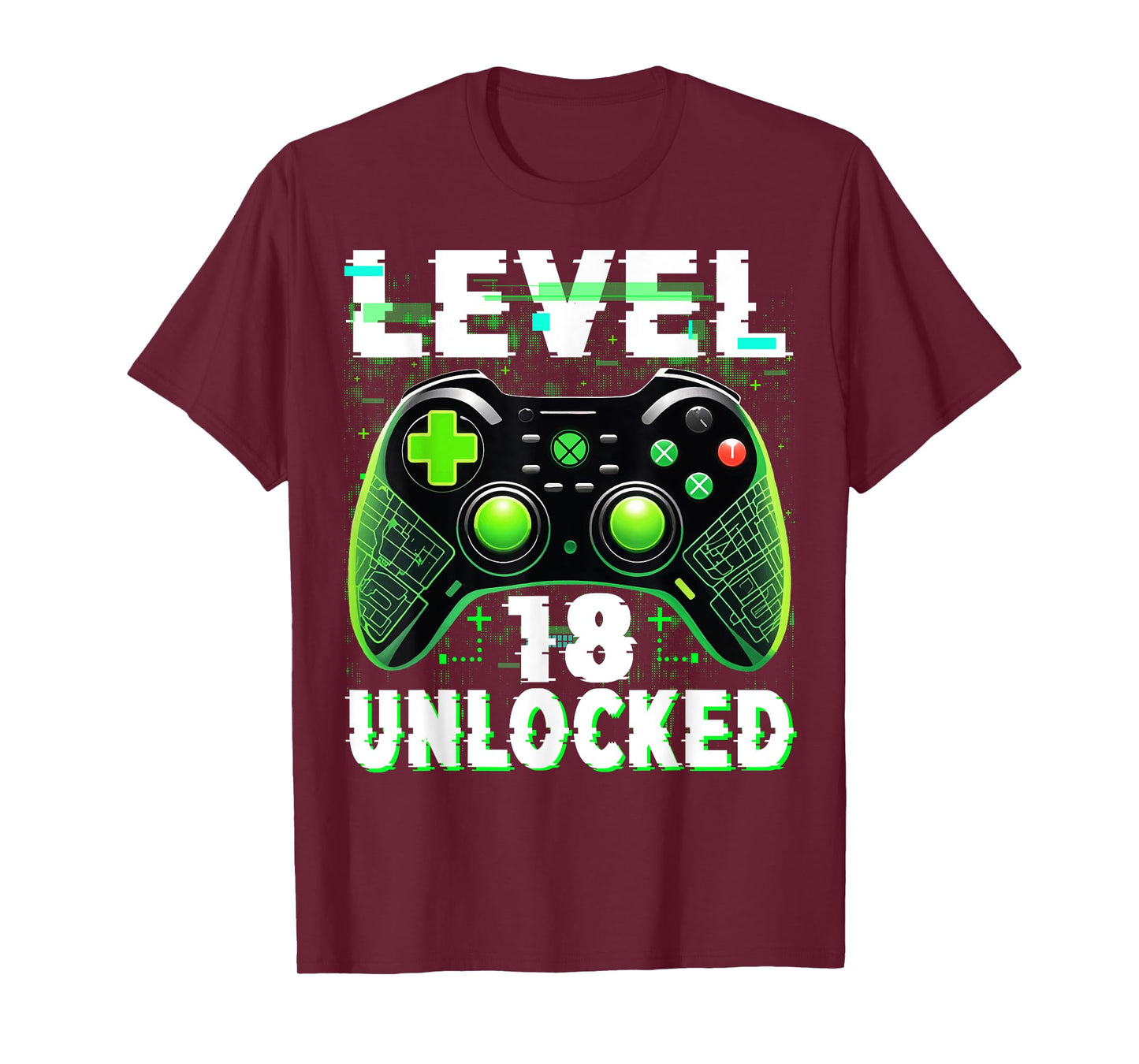 Level 18 Unlocked Shirt Funny Video Gamer Geek 18th Birthday T-Shirt