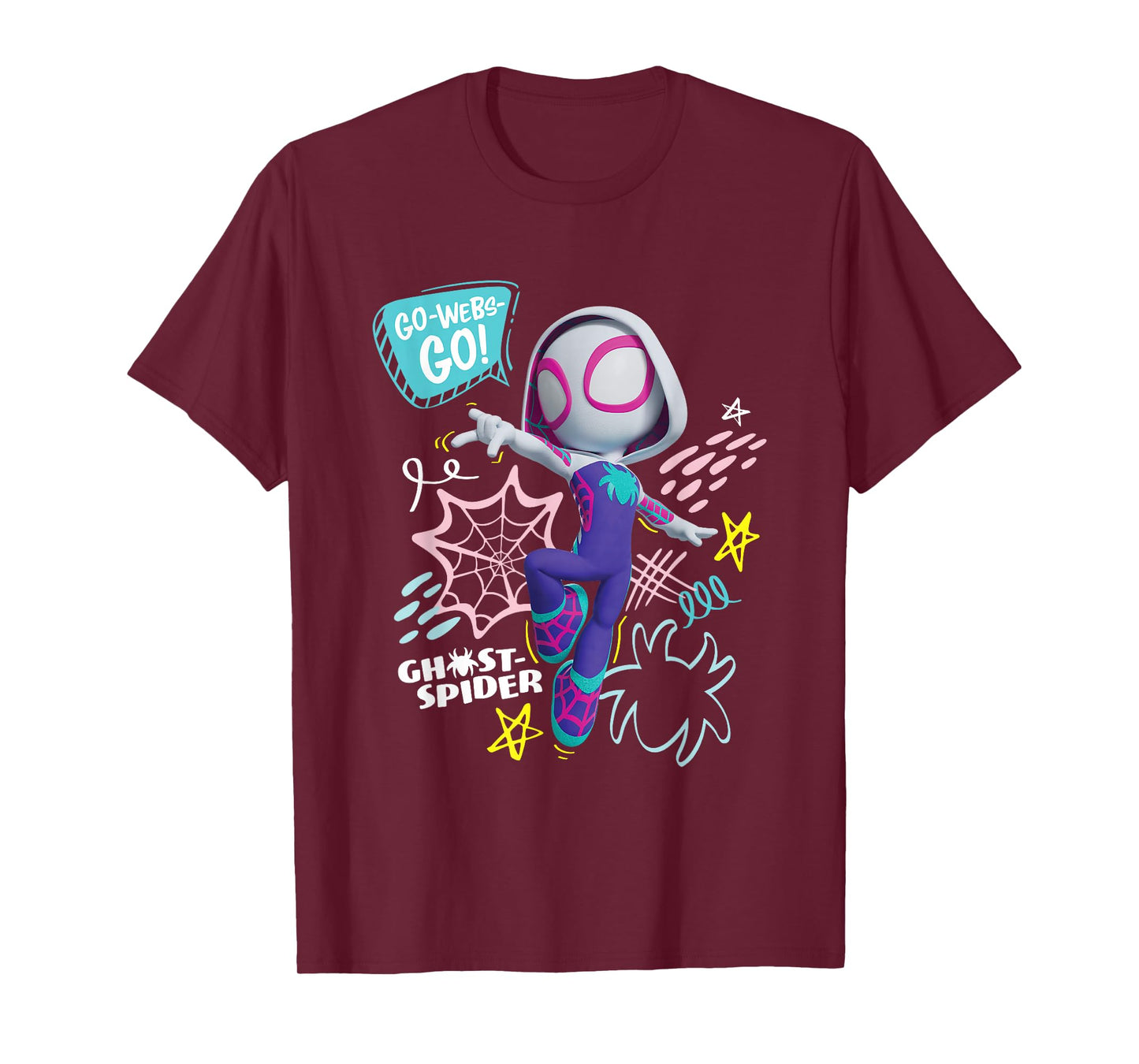 Marvel Spidey And His Amazing Friends Ghost-Spider Go Webs! T-Shirt
