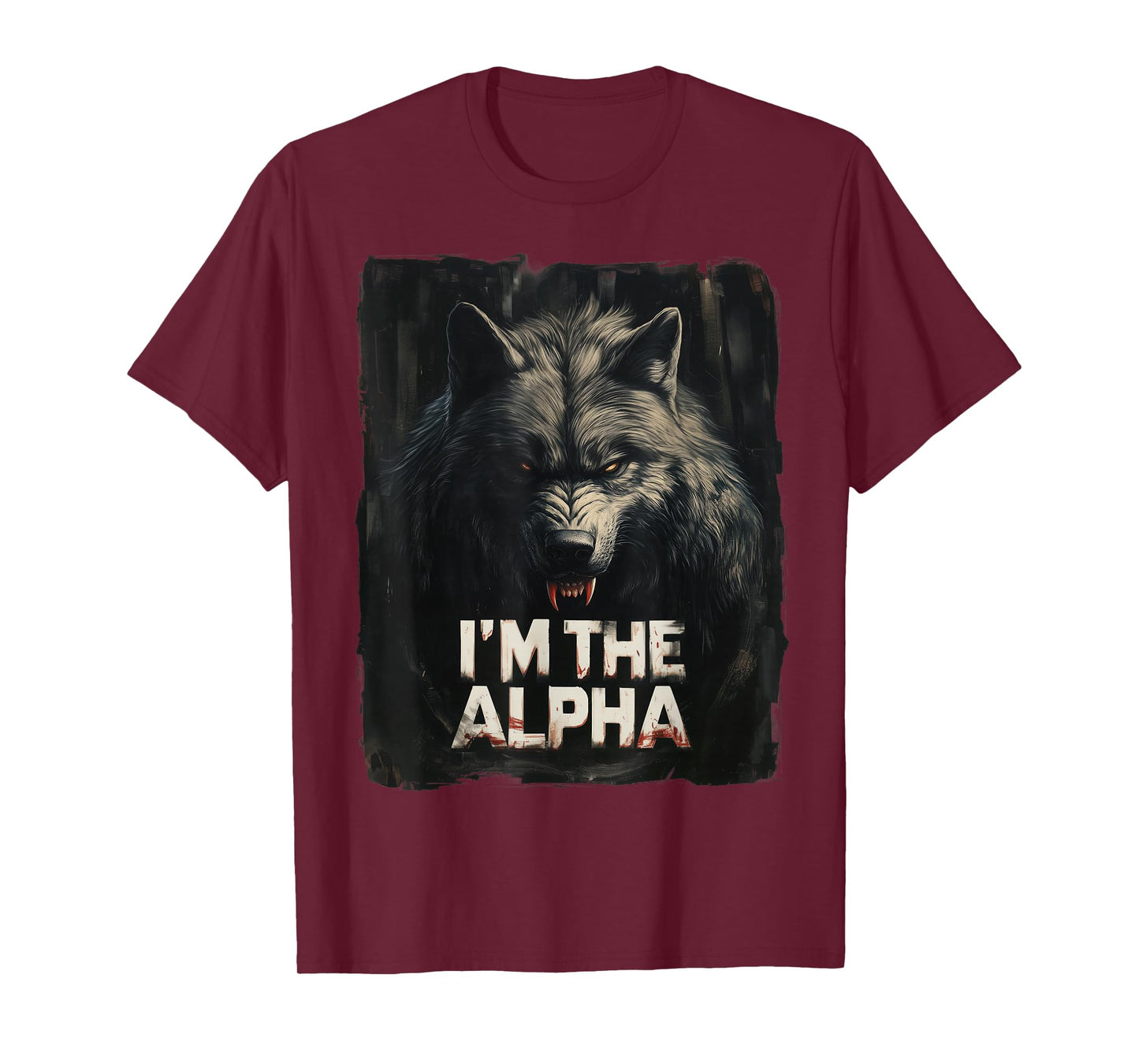 Cool Graphic Tee I'm The Alpha Wolf Trendy T-Shirt
