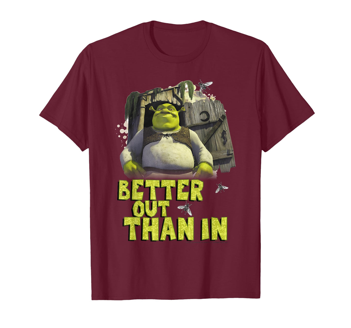 Shrek Outhouse Better Out Than in Quote T-Shirt