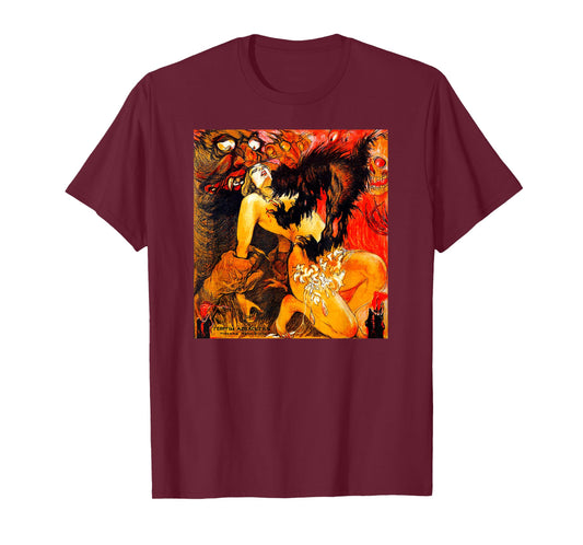 Married by Satan Halloween Monster Vintage Horror Movie T-Shirt