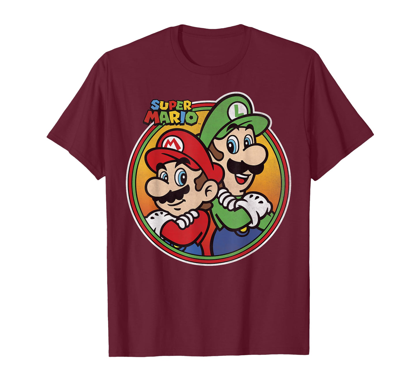 Nintendo Super Mario & Luigi Brothers Circle T-Shirt