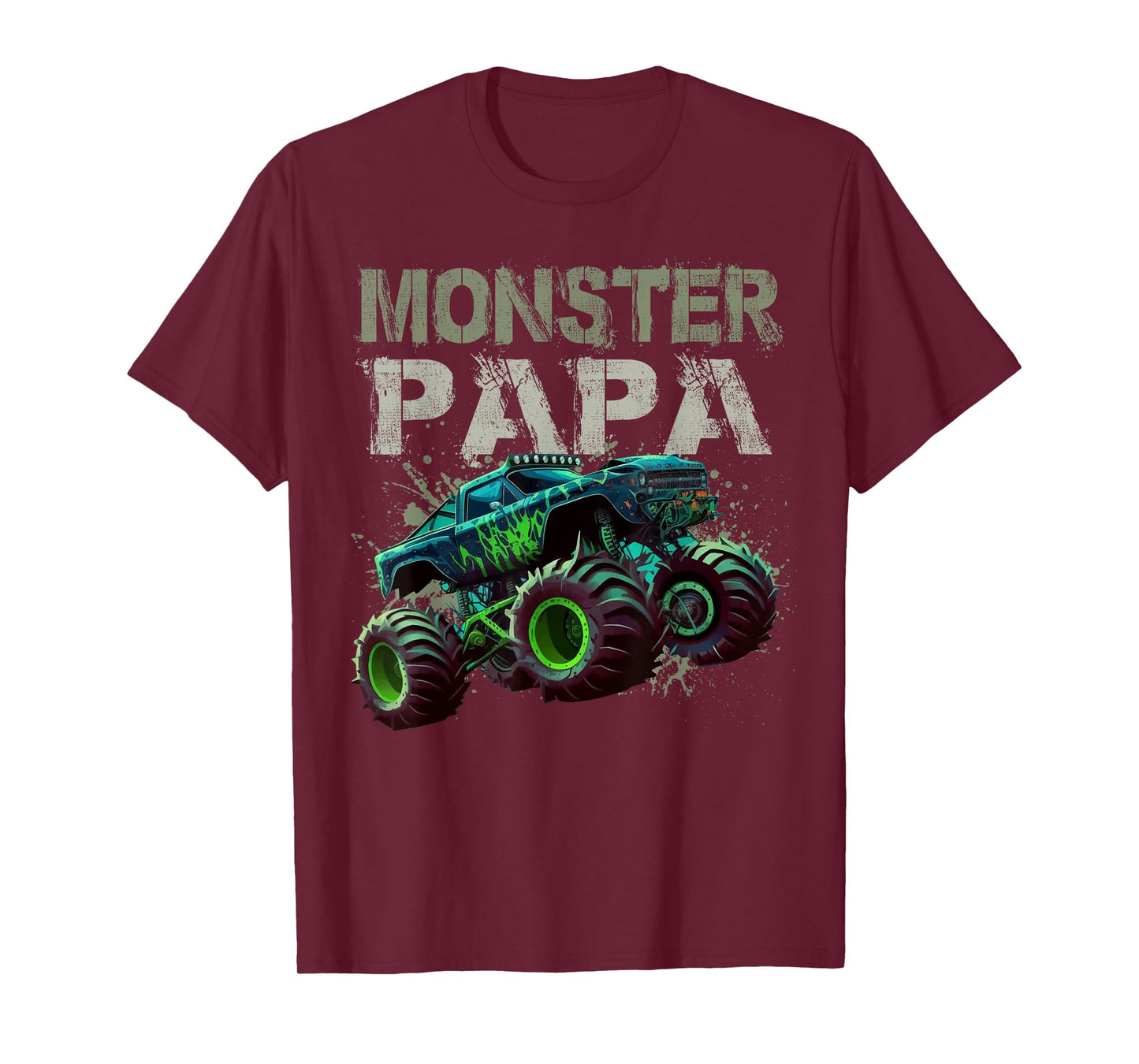 Monster Truck Papa Family Matching Monster Truck Lovers T-Shirt
