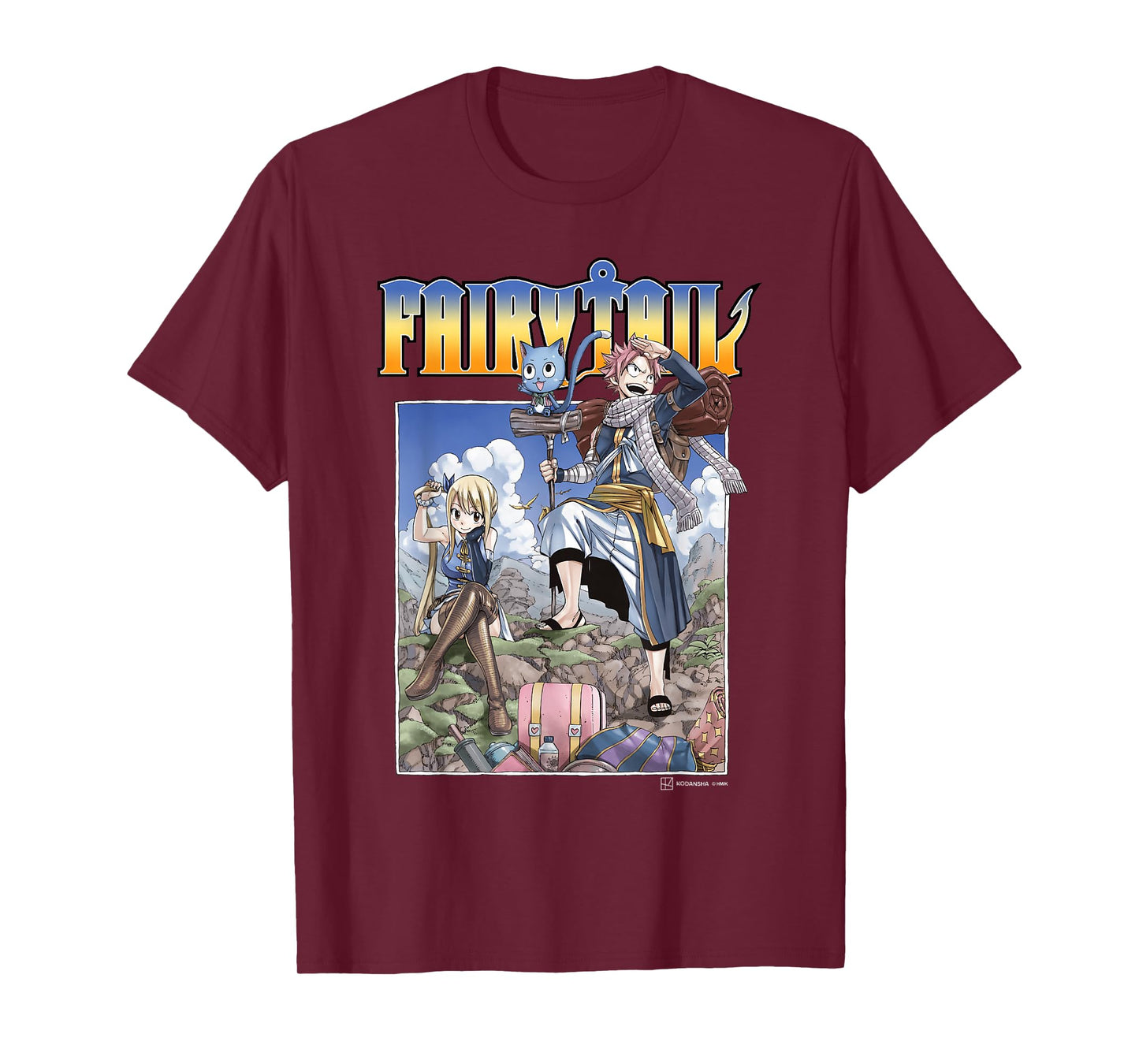 Fairy Tail Natsu Dragneel and Lucy Heartfilia On A Mission T-Shirt