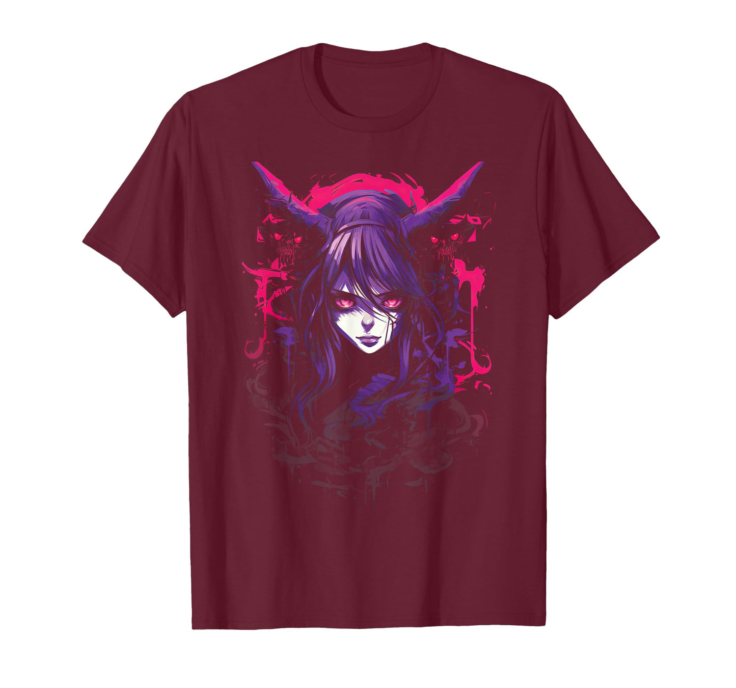 Anime Goth Girl Japanese Aesthetic Grunge Horror T-Shirt