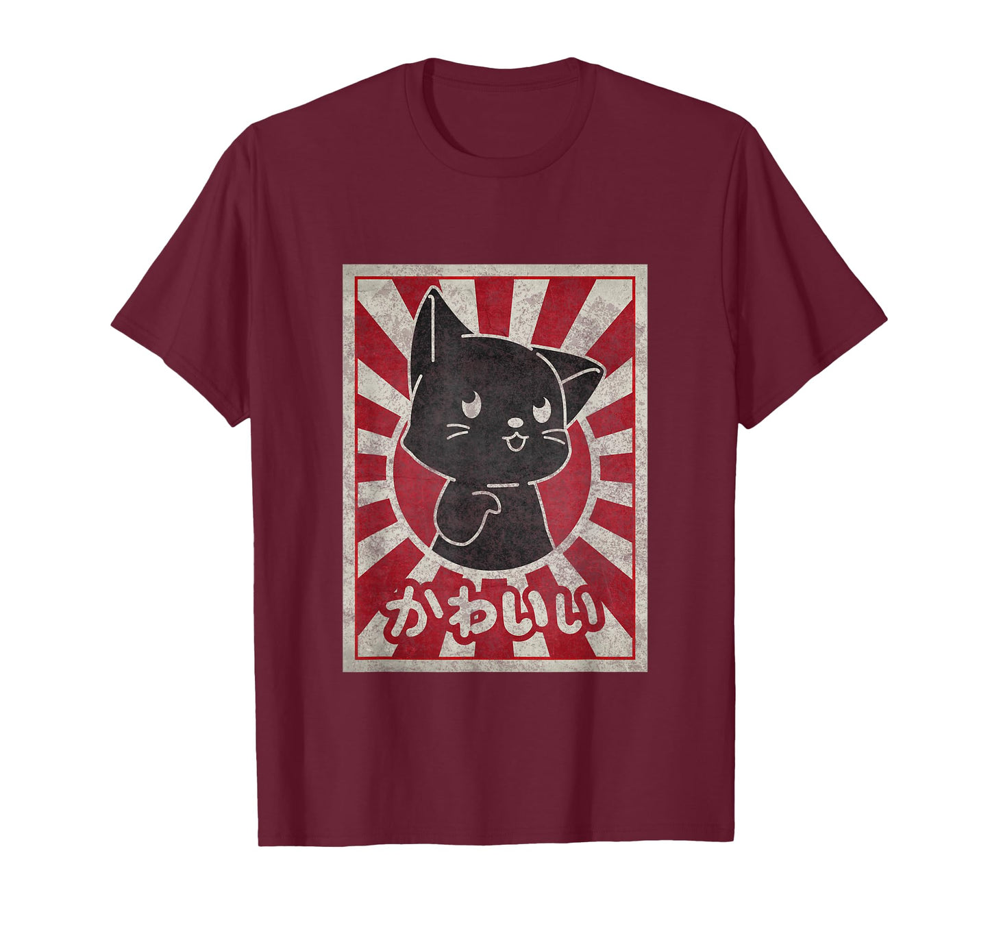 Kawaii cat Japanese black anime Cat Lover Men Women T-Shirt