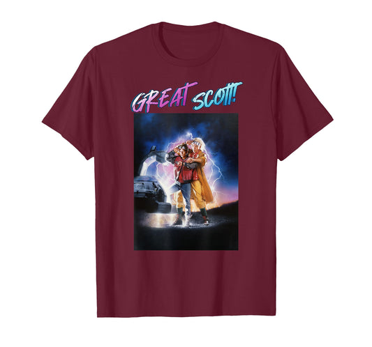 Back to The Future Great Scott Poster T-Shirt