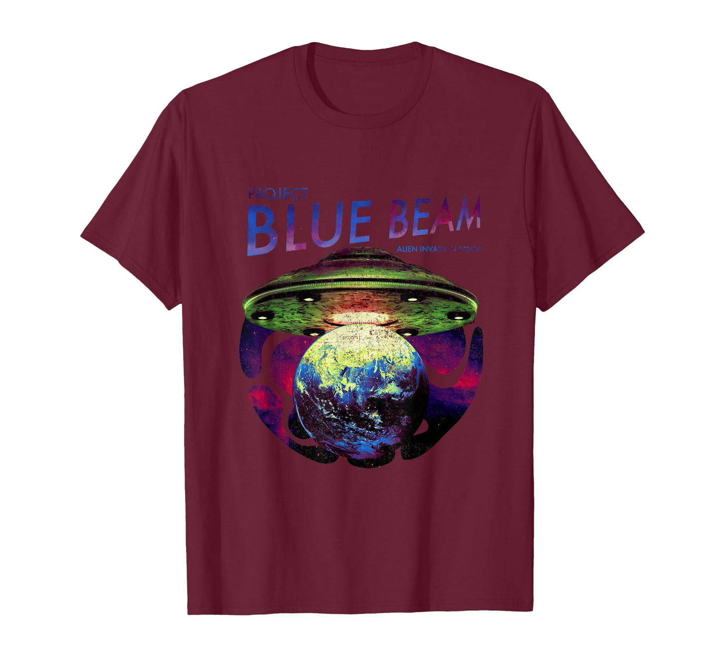 UFO Alien Invasion Project Blue Beam Alien Invasion Psyop T-Shirt