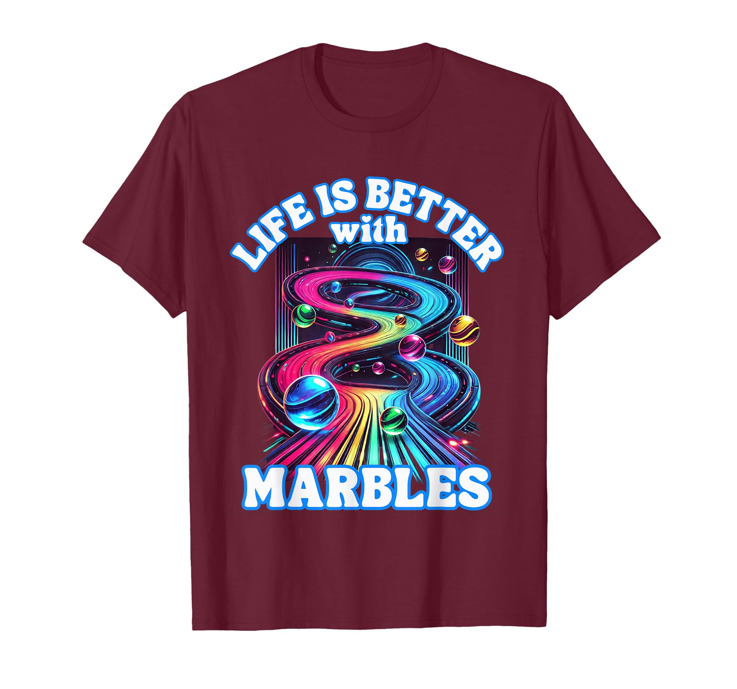 Marble Racing Track marble Race Game Playing Marbles Expert T-Shirt