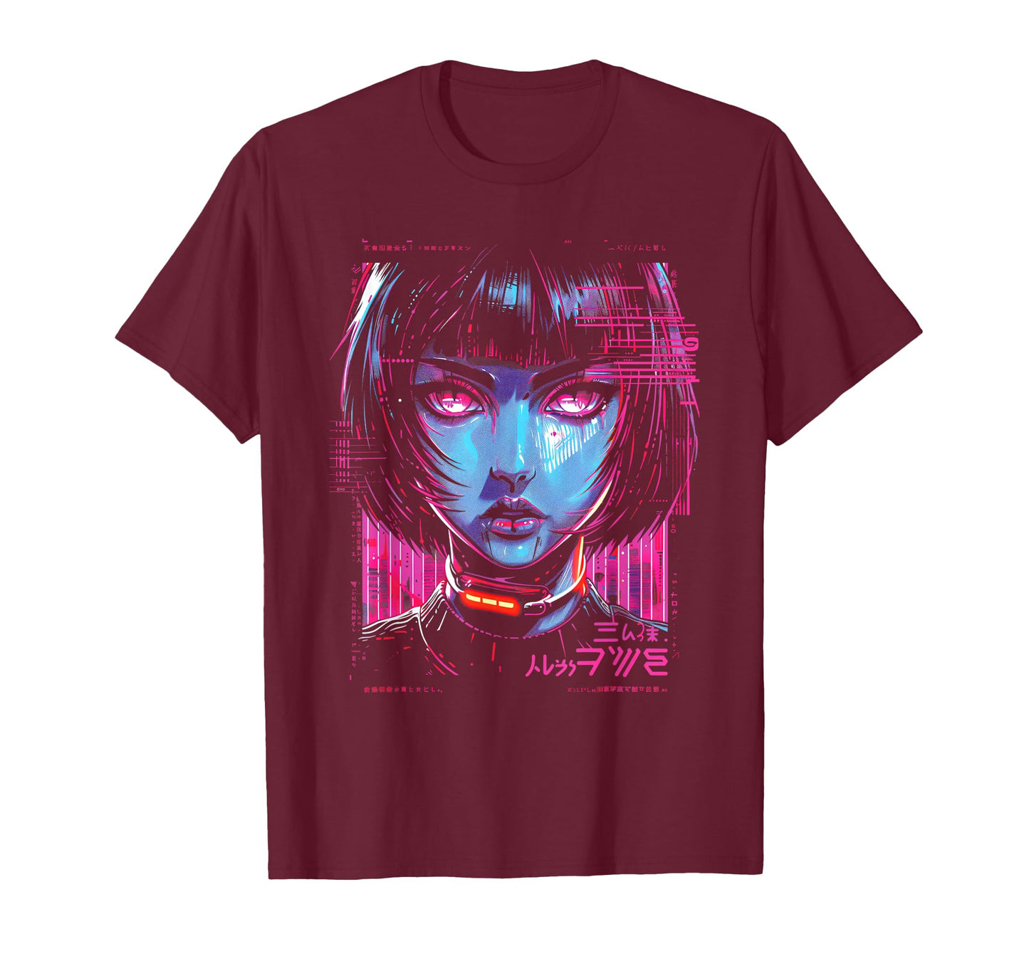 Anime Manga Cyberpunk Vaporwave Futuristic Art Aesthetic T-Shirt