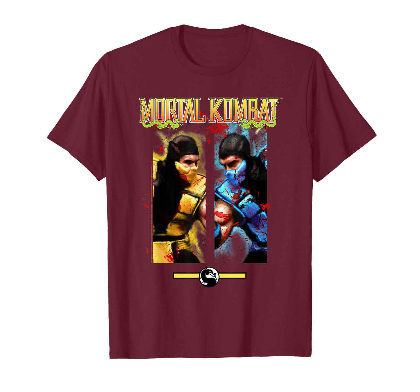 Mortal Kombat Scorpion vs Sub-Zero Face Off Video Game T-Shirt