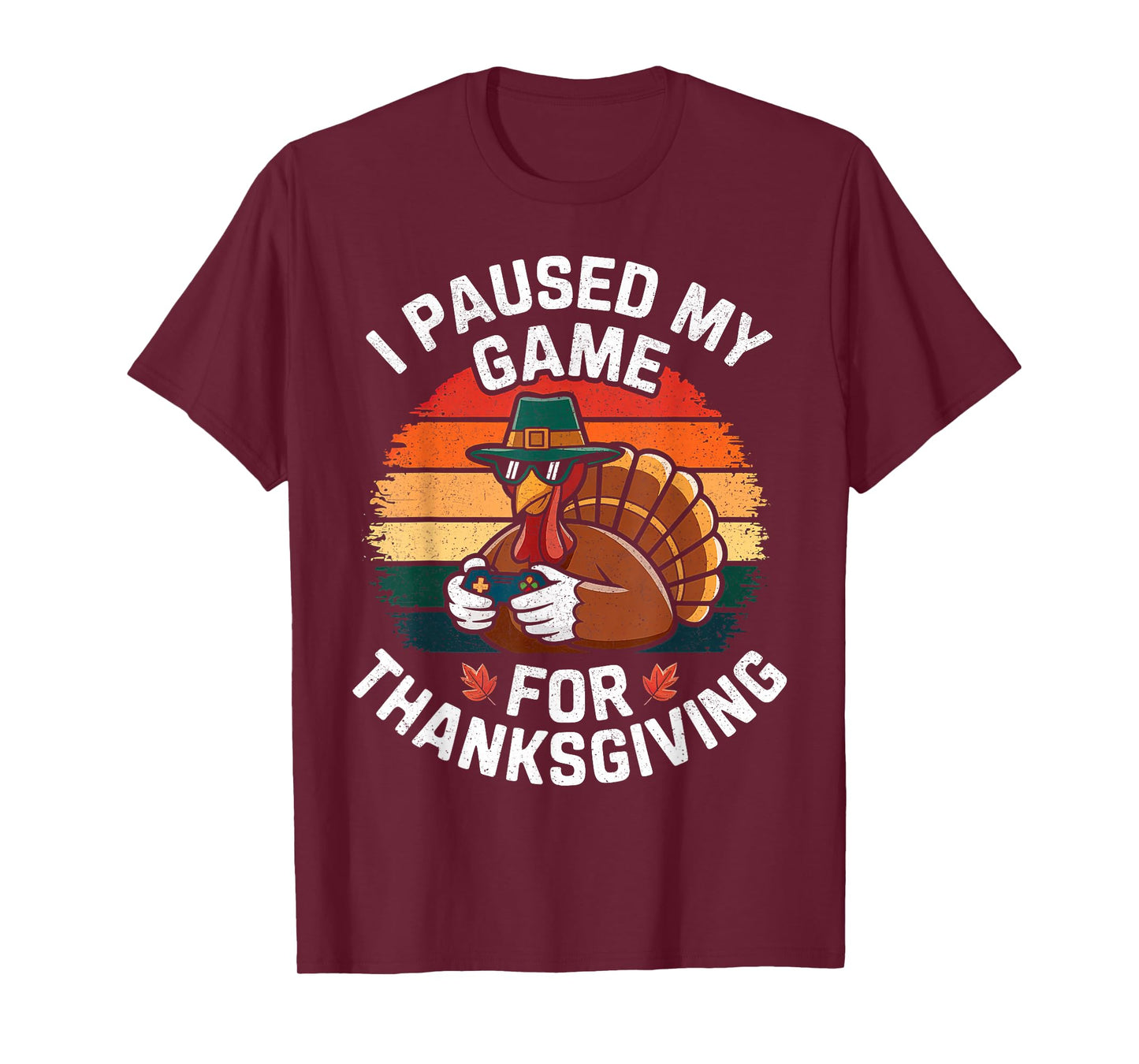 Happy Thanksgiving Video Gamer Turkey Kids Boys Girls Men T-Shirt